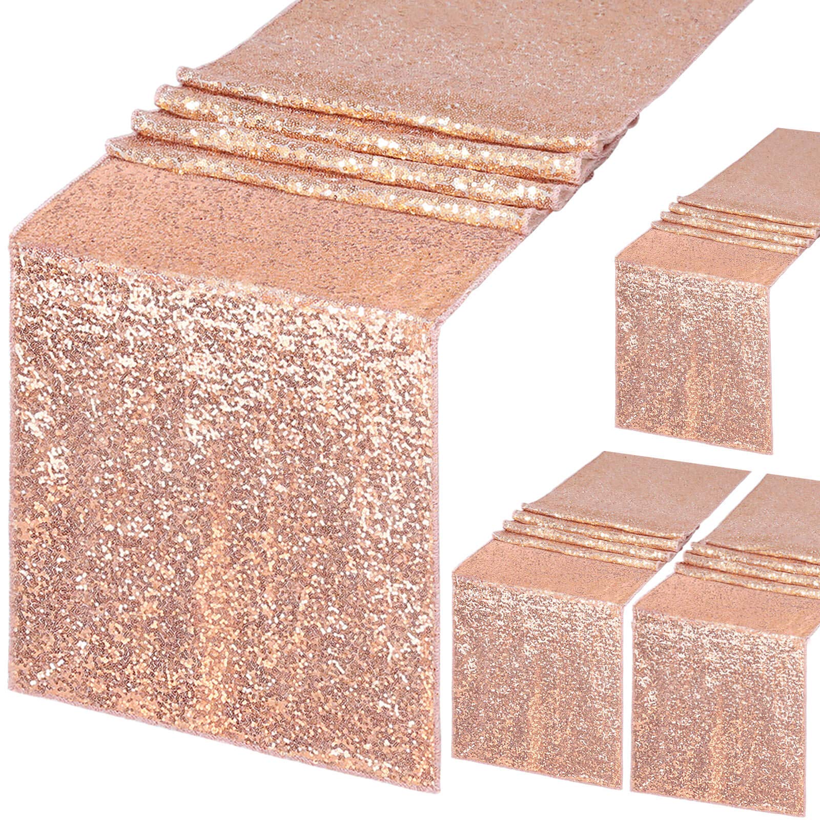 Table Runner Sequin - 4 pçs glitter lantejoulas corredor de