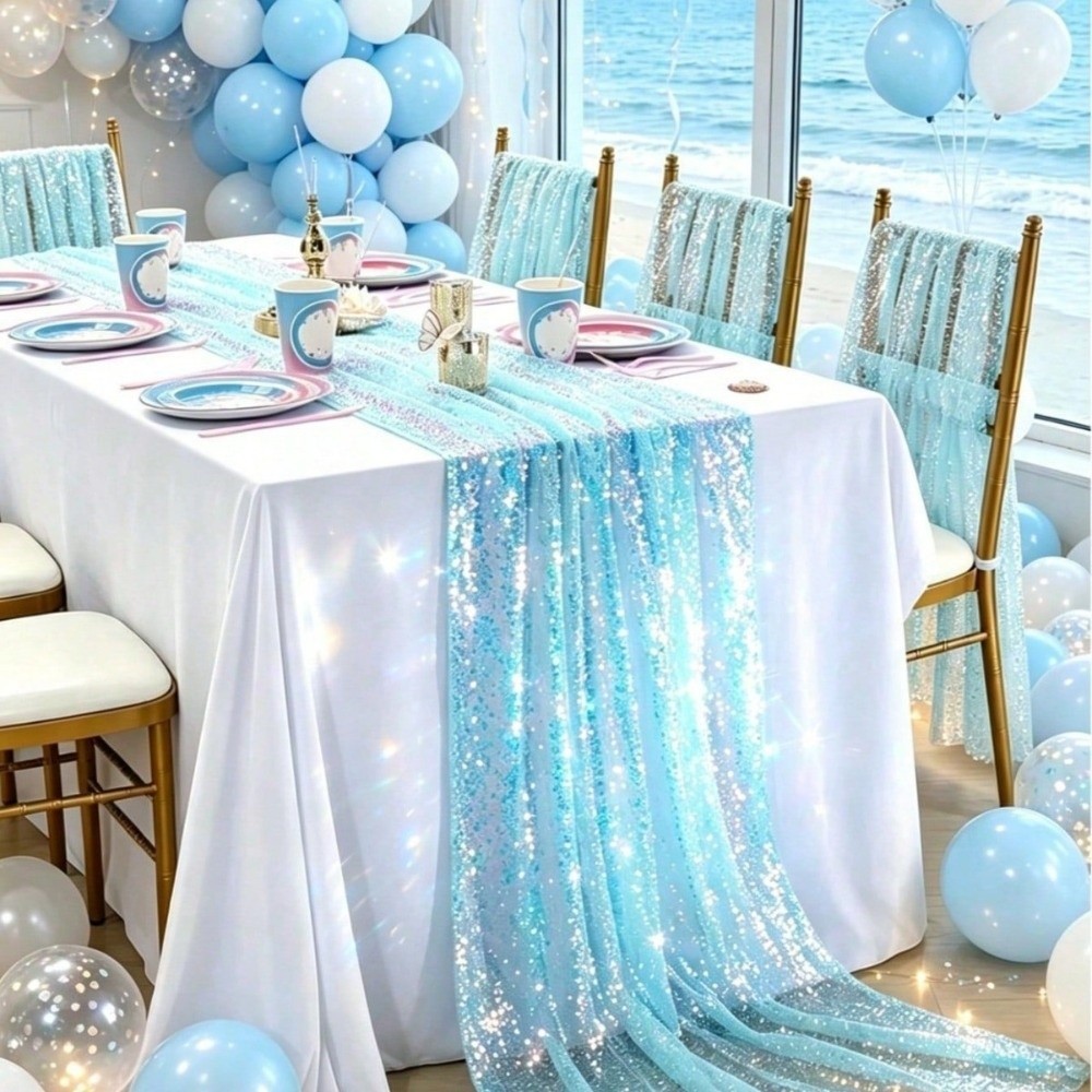 Caminho de Mesa Decorativo com - Table Runner Sequin avaliação e preço
