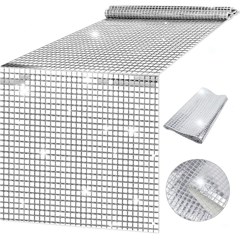Toalha de mesa metálica espelh - Table Runner Sequin avaliação e preço